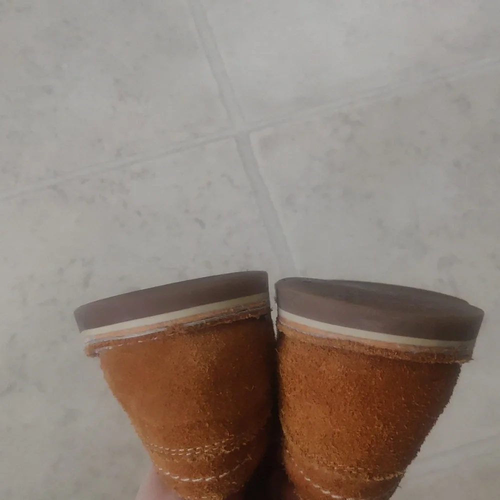 Zara Boys Tan Suede Moccasins Shoes Vintage Inspired Retro Y2K Lace Up Made In S
